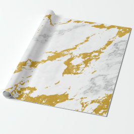 Elegant Marble style6 - Gold en White Cadeaupapier