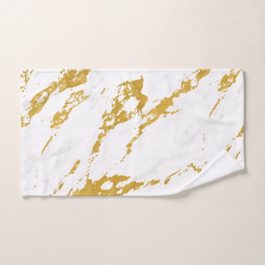 Elegant Marble style6 - Gold en White Handdoek (Handdoek)