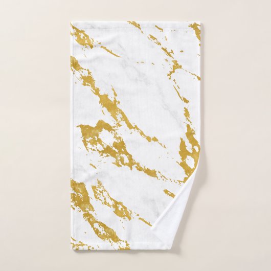 Elegant Marble style6 - Gold en White Handdoek (Handdoek)