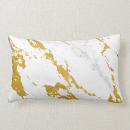 Elegant Marble style6 - Gold en White Kussen