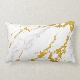 Elegant Marble style6 - Gold en White Kussen
