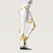 Elegant Marble style6 - Gold en White Leggings (Rechts)