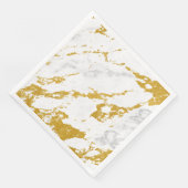 Elegant Marble style6 - Gold en White Servet (Hoek)