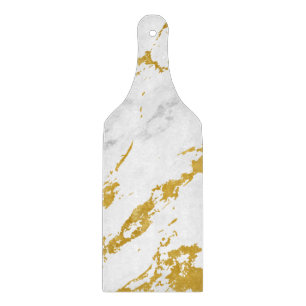 Elegant Marble style6 - Gold en White Snijplank