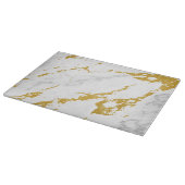 Elegant Marble style6 - Gold en White Snijplank (Hoek)