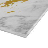Elegant Marble style6 - Gold en White Snijplank (Hoek)