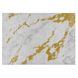 Elegant Marble style6 - Gold en White Snijplank