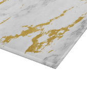 Elegant Marble style6 - Gold en White Snijplank (Hoek)
