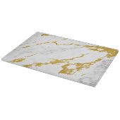 Elegant Marble style6 - Gold en White Snijplank (Hoek)