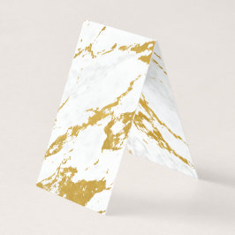 Elegant Marble style6 - Gold en White Visitekaartje