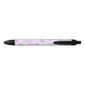 Elegant Marble style - paars roze Zwarte Inkt Pen (Achterkant)