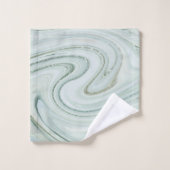 Elegant Marble Swirl Glitter Pattern Sparkle Glam Bad Handdoek (Wasdoekje)