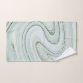 Elegant Marble Swirl Glitter Pattern Sparkle Glam Bad Handdoek (Handdoek)