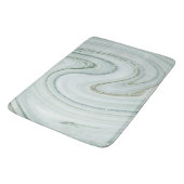 Elegant Marble Swirl Glitter Pattern Sparkle Glam Badmat (Gekanteld)