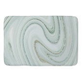 Elegant Marble Swirl Glitter Pattern Sparkle Glam Badmat (Voorkant)