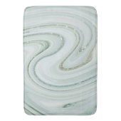 Elegant Marble Swirl Glitter Pattern Sparkle Glam Badmat (Voorkant Verticaal)