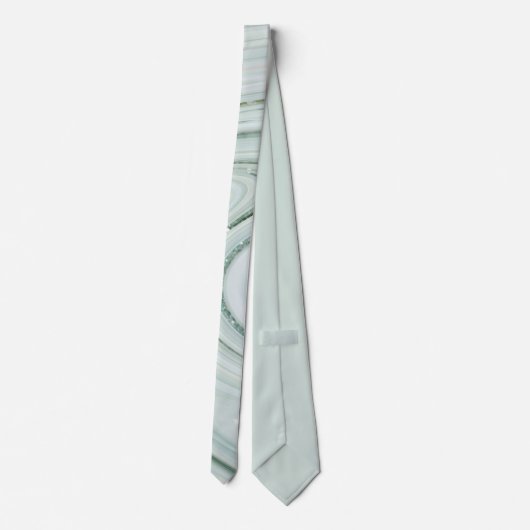 Elegant Marble Swirl Glitter Pattern Sparkle Glam Stropdas (Achterkant)