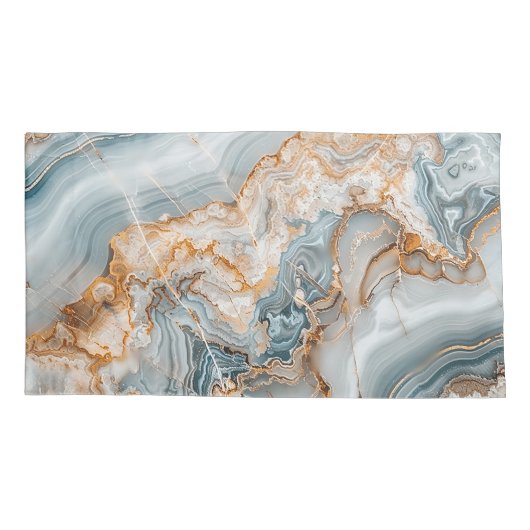 Elegant Marble Texture Kussensloop (Achterkant)