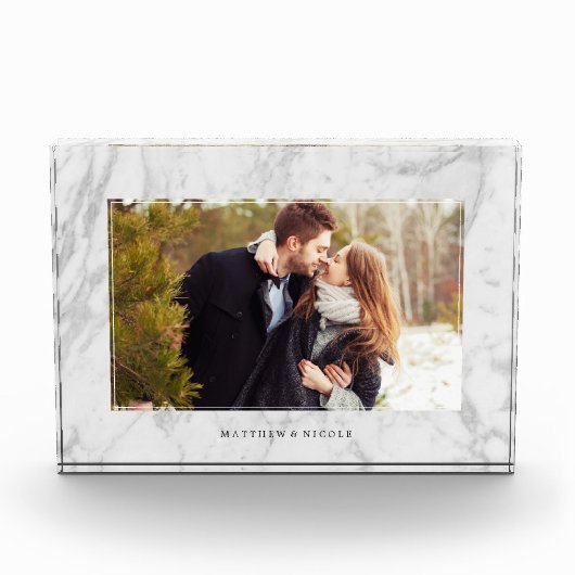 Elegant Marble Texture Lijst Fotoblokken (Voorkant)