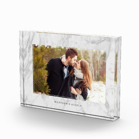 Elegant Marble Texture Lijst Fotoblokken (Rechts)