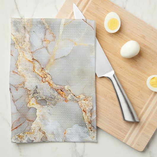 Elegant Marble Texture Theedoek (Quarter Fold)