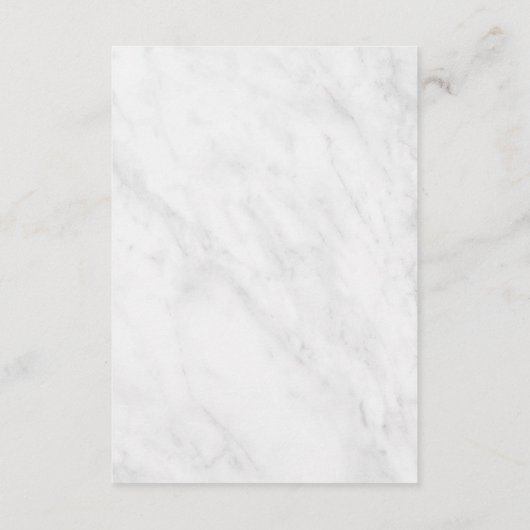Elegant Marble Trendy Wedding Accommodations Informatiekaartje (Achterkant)