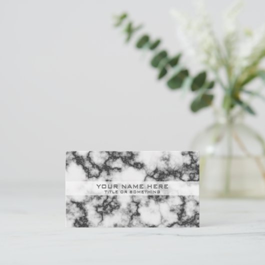 Elegant Marble Visitekaartje (Staand voorkant)