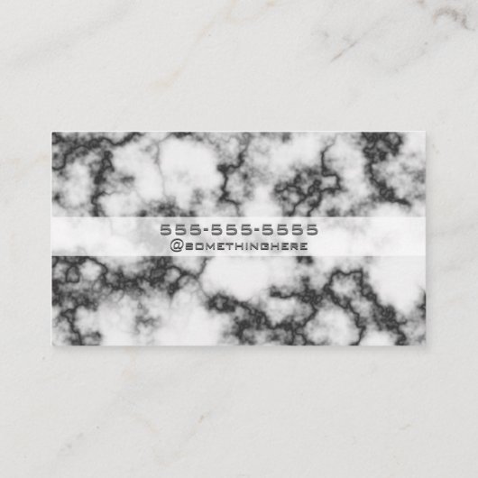 Elegant Marble Visitekaartje (Achterkant)