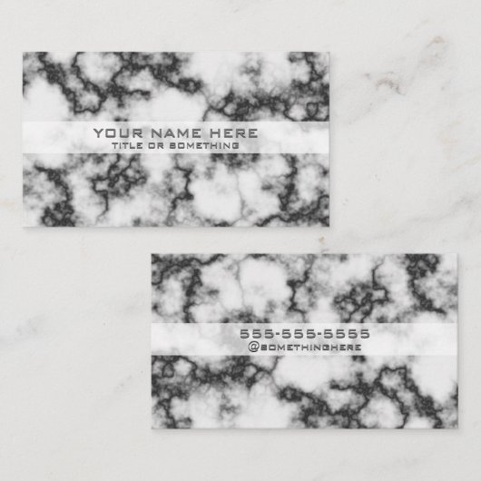 Elegant Marble Visitekaartje (Voorkant / Achterkant)