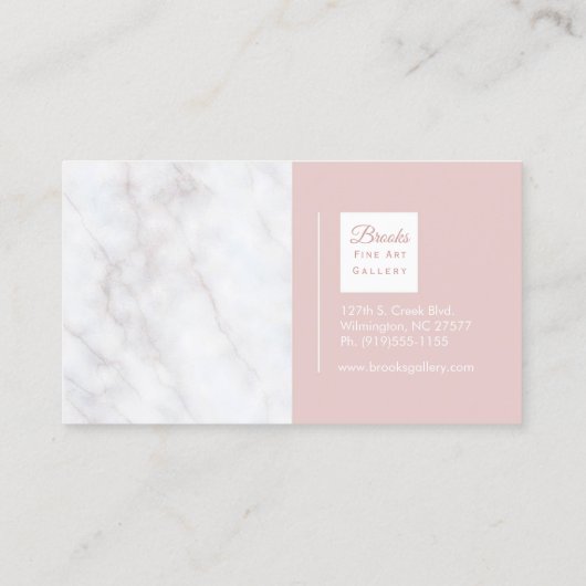 Elegant Marble Visitekaartje (Achterkant)