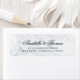 Elegant Marble Wedding Etiket