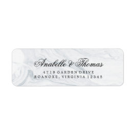 Elegant Marble Wedding Etiket