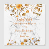 Elegant Marble Wedding Invitation Magnetische Uitnodiging (Voorkant)