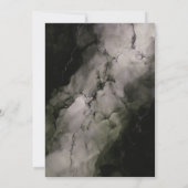Elegant Marble Wedding Kaart (Achterkant)