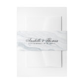 Elegant Marble Wedding Uitnodigingen Wikkel (Voorkant Voorbeeld)