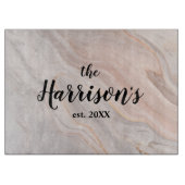 Elegant Marble Weddings Kitchen Custom Cutting Boa Snijplank (Voorkant)