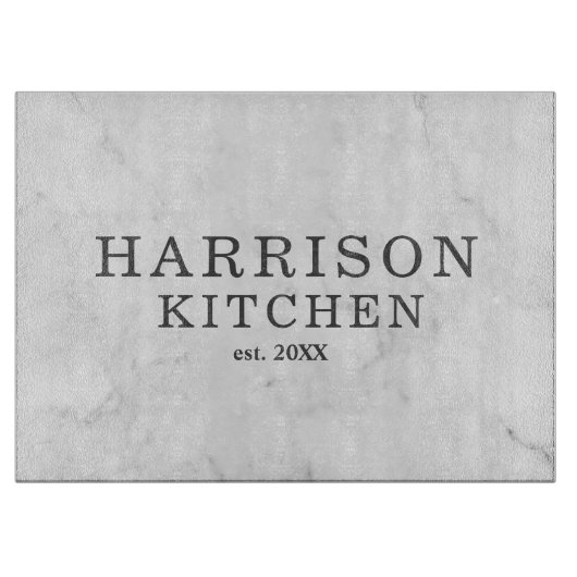 Elegant Marble Weddings Kitchen Custom Cutting Boa Snijplank (Voorkant)