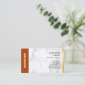 Elegant Marble Wood Gold Company Plain Luxury Visitekaartje (Staand voorkant)