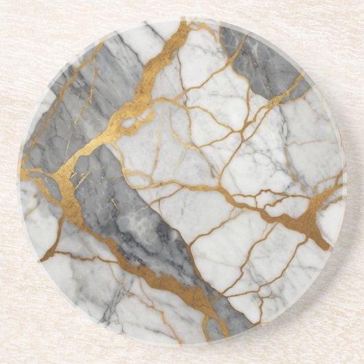 Elegant Marble Zandsteen Onderzetter (Voorkant)