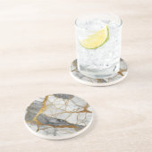 Elegant Marble Zandsteen Onderzetter (Zijkant)