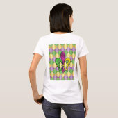 Elegant Mardi Gras Fleur De Lis Design Shirt (Achterkant volledig)