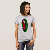 Elegant Mardi Gras Lady T-Shirt (Voorkant volledig)