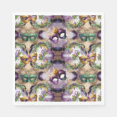 Elegant Mardi Gras maskers Servet (Voorkant)