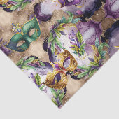 Elegant Mardi Gras maskers Tissuepapier (Detail)