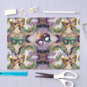 Elegant Mardi Gras maskers Tissuepapier (Craft)