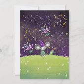 Elegant Mardi Gras Masquerade Hand-drawn Portrait Kaart (Achterkant)