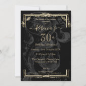 Elegant Marie Antoinette inspireerde op zwarte fra Kaart (Voorkant)