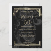 Elegant Marie Antoinette inspireerde op zwarte fra Kaart (Voorkant)