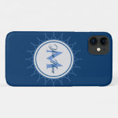 Elegant marien monogram intens! Case-Mate iPhone case (Achterkant (horizontaal))
