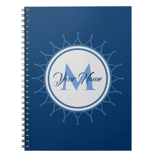 Elegant marien monogram intens! notitieboek (Voorkant)